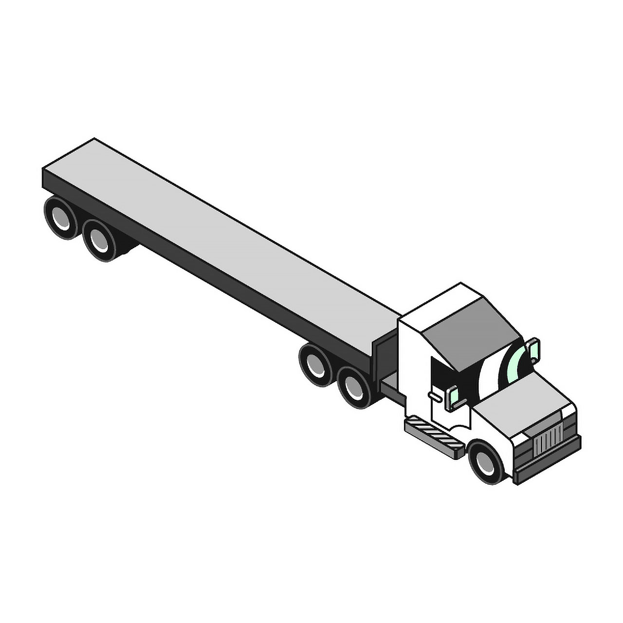 flatbed trailer