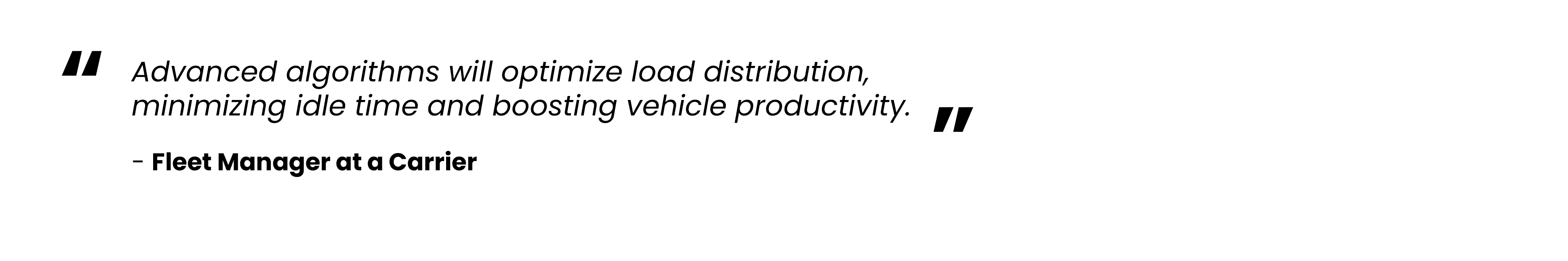 Pull quote of logistics pro about KPI management